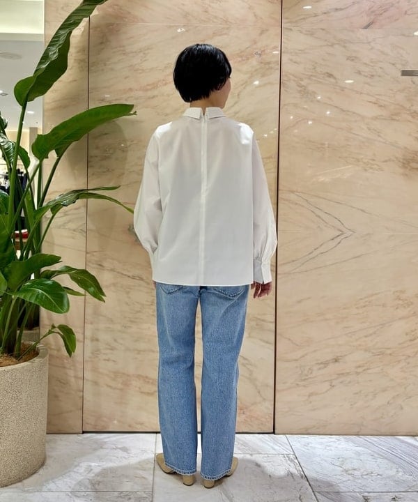 ゆうかさんの「BEAMS WOMEN｜グログラン カラー ブラウス」を使ったコーディネート
