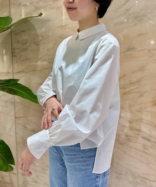 ゆうかさんの「BEAMS WOMEN｜グログラン カラー ブラウス」を使ったコーディネート