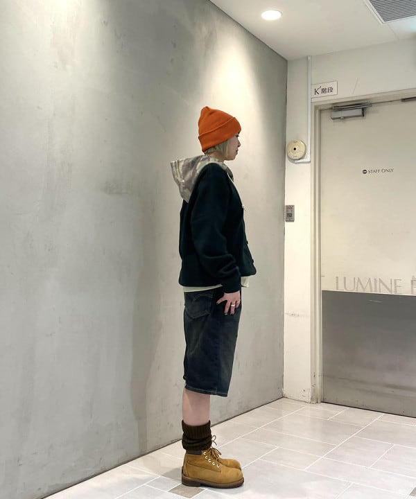 りりさんの「BEAMS WOMEN｜フェードカモ ジップアップ フーディ」を使ったコーディネート