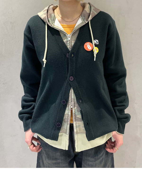 りりさんの「BEAMS WOMEN｜フェードカモ ジップアップ フーディ」を使ったコーディネート