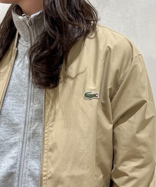 トラ吉さんの「BEAMS WOMEN｜【別注】LACOSTE / スタジアムジャンパー」を使ったコーディネート