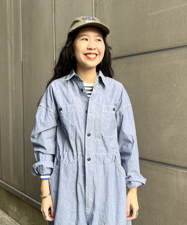 ミナミマリコさんの「BEAMS WOMEN｜BEAMS BOY / フライス 1cm ボーダー」を使ったコーディネート