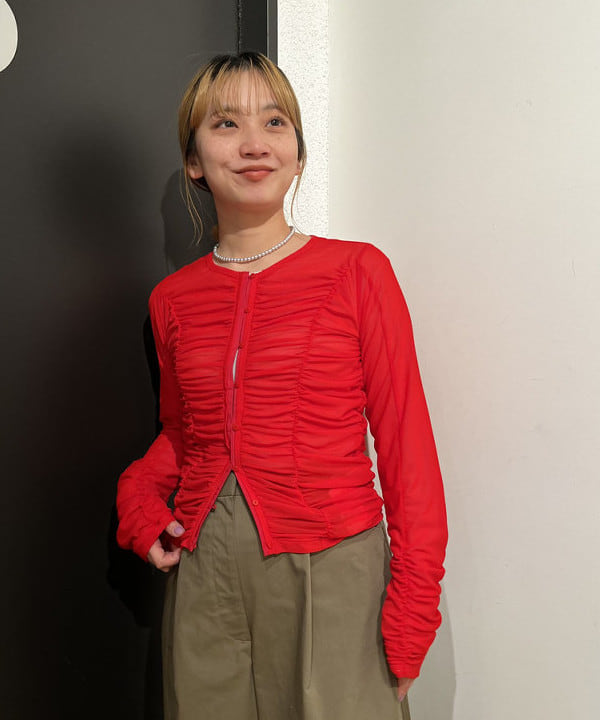 Ito_ririkaさんの「BEAMS WOMEN｜テトロンコットン コンフォート タックパンツ」を使ったコーディネート