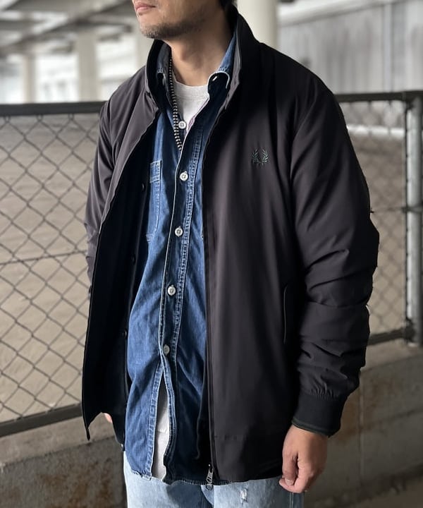 ザキサンさんの「BEAMS WOMEN｜【別注】FRED PERRY / ハリントンジャケット 25SS」を使ったコーディネート