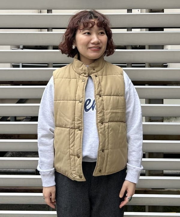 まつむさんの「BEAMS WOMEN｜【別注】GOOD ROCK SPEED / カレッジ クルー スウェット」を使ったコーディネート