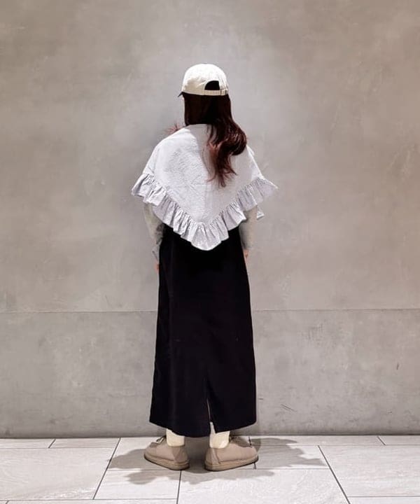 モモさんの「BEAMS WOMEN｜コットン ツイル マリン ワンピース」を使ったコーディネート