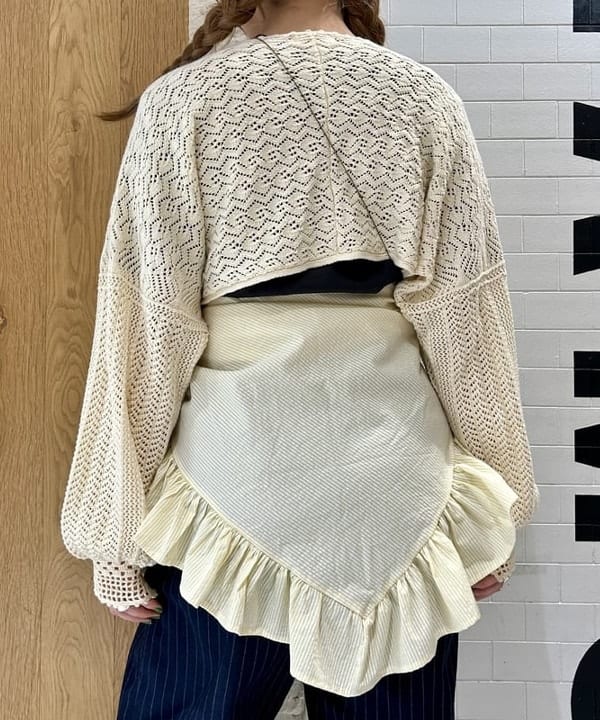 ナツハさんの「BEAMS WOMEN｜レース ニット ボレロ」を使ったコーディネート