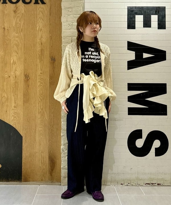 ナツハさんの「BEAMS WOMEN｜レース ニット ボレロ」を使ったコーディネート