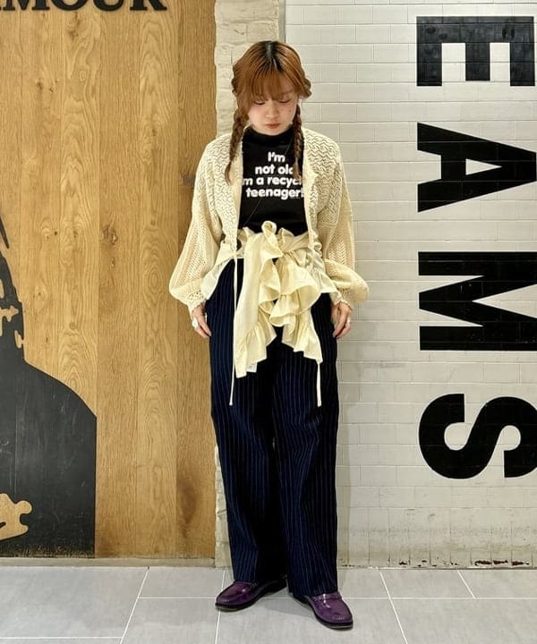ナツハさんの「BEAMS WOMEN｜レース ニット ボレロ」を使ったコーディネート