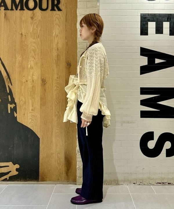ナツハさんの「BEAMS WOMEN｜レース ニット ボレロ」を使ったコーディネート