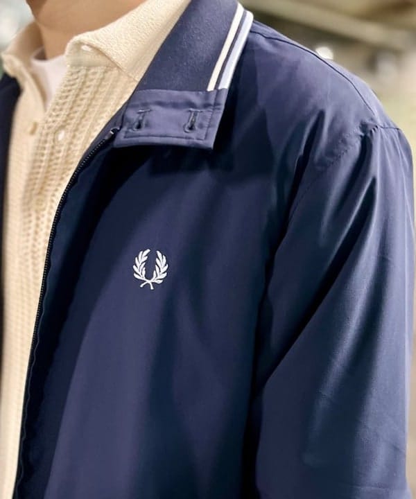 流聖さんの「BEAMS WOMEN｜【別注】FRED PERRY / ハリントンジャケット 25SS」を使ったコーディネート