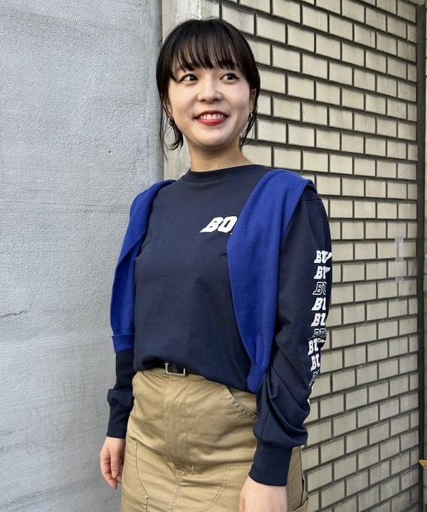 ナガオカ サキさんの「BEAMS WOMEN｜スラブ ミックス ソックス」を使ったコーディネート