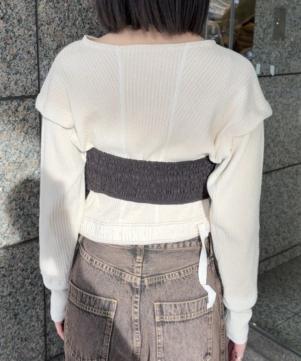 吉田 花さんの「BEAMS WOMEN｜オーバーダイ デニム パンツ」を使ったコーディネート