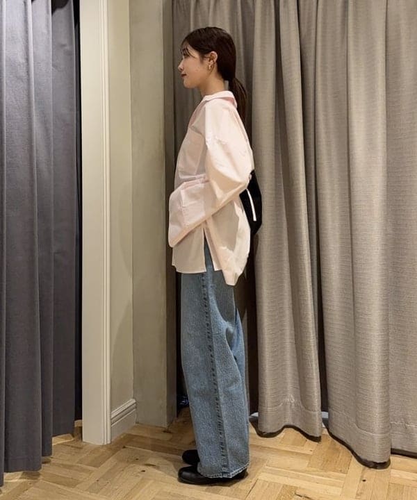 YUIさんの「BEAMS WOMEN｜AK+1 / ワイドカフス シャツ」を使ったコーディネート