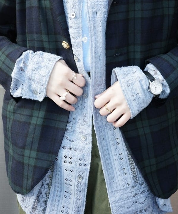 Joさんの「BEAMS WOMEN｜BEAMS BOY / ポリエステル ウール 3ボタン ブレザー」を使ったコーディネート