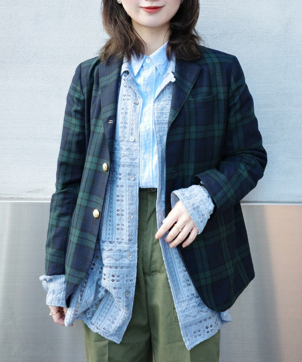 Joさんの「BEAMS WOMEN｜BEAMS BOY / ポリエステル ウール 3ボタン ブレザー」を使ったコーディネート