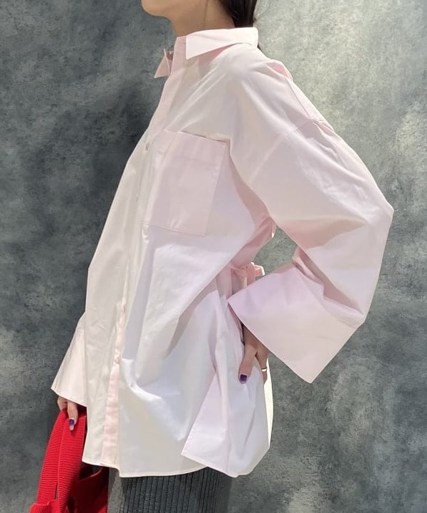 nodokaさんの「BEAMS WOMEN｜AK+1 / ワイドカフス シャツ」を使ったコーディネート