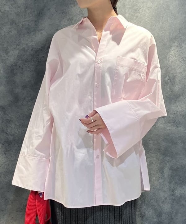 nodokaさんの「BEAMS WOMEN｜AK+1 / ワイドカフス シャツ」を使ったコーディネート