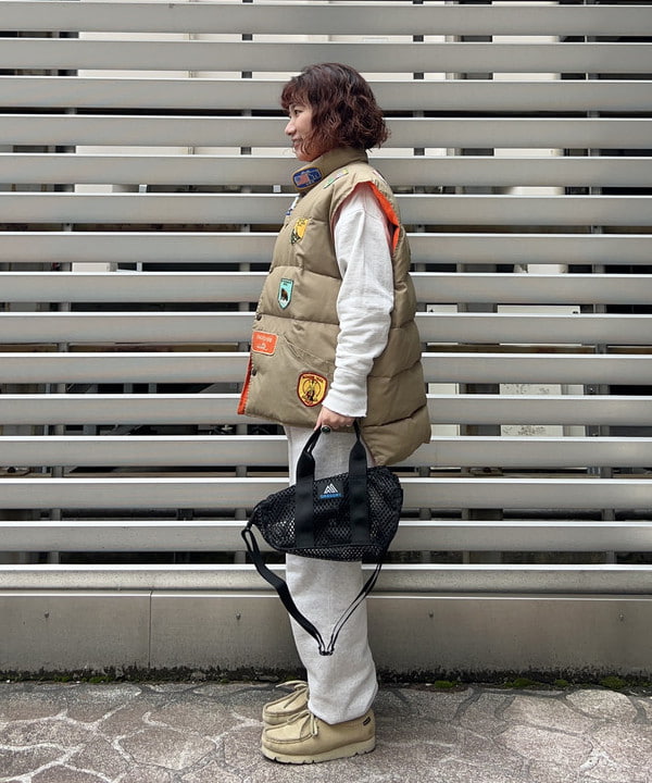 まつむさんの「BEAMS WOMEN｜【別注】GREGORY / メッシュ PONY BAG」を使ったコーディネート