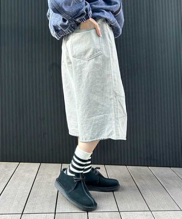 Hazukiさんの「BEAMS WOMEN｜5ポケット クウォーターレングス ワイドデニム」を使ったコーディネート