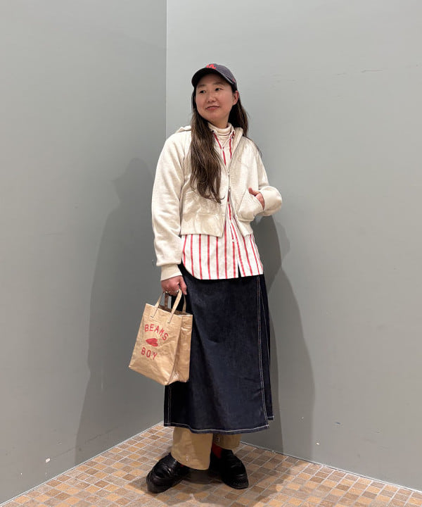 サイトウ　トモミさんの「BEAMS WOMEN｜ラップ プリーツ スカート」を使ったコーディネート