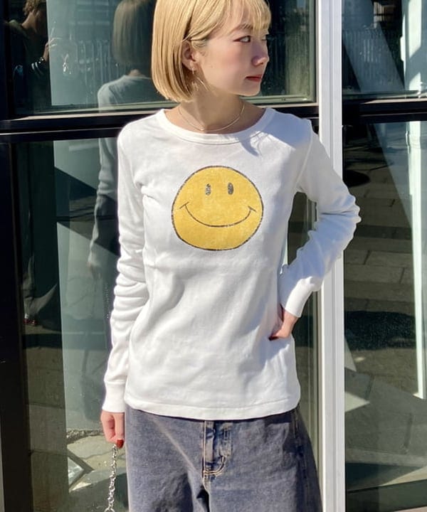 むりょさんの「BEAMS WOMEN｜オーバーダイ デニム パンツ」を使ったコーディネート