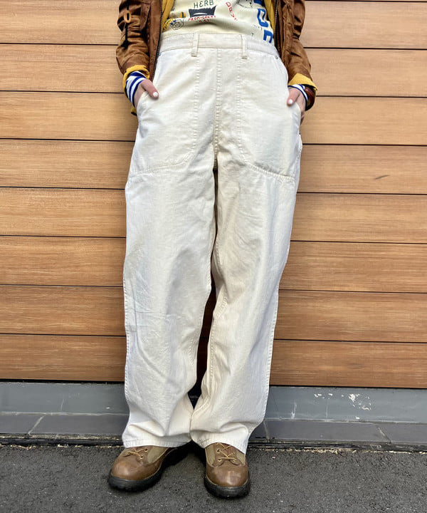 小原 もこさんの「BEAMS WOMEN｜BEAMS BOY / フライス 1cm ボーダー」を使ったコーディネート