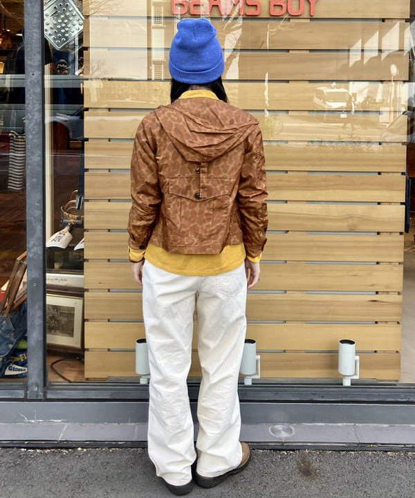 小原 もこさんの「BEAMS WOMEN｜BEAMS BOY / フライス 1cm ボーダー」を使ったコーディネート