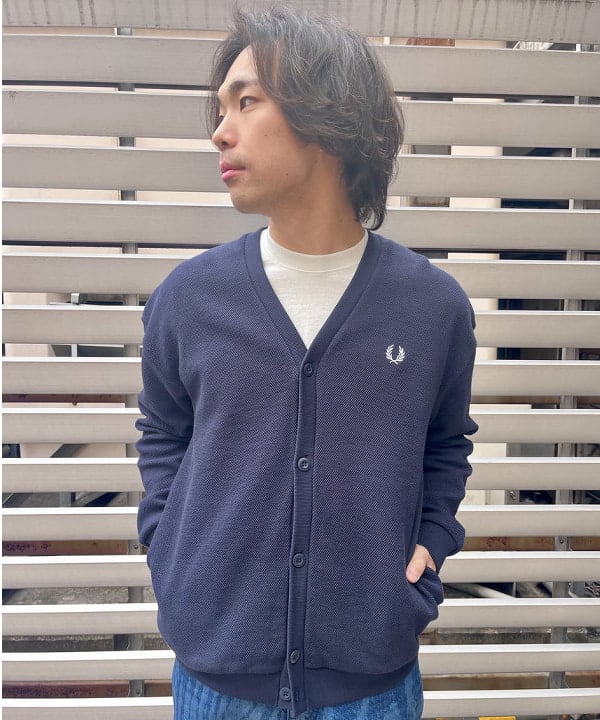 槙山 賢斗さんの「BEAMS WOMEN｜【別注】FRED PERRY / リラックス ピケ カーディガン」を使ったコーディネート