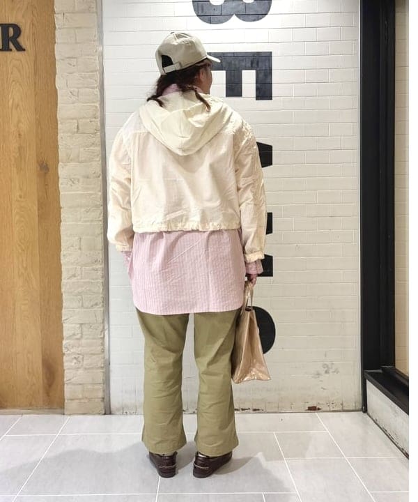 kawaiさんの「BEAMS WOMEN｜ドビー ストライプ ビッグ ボタンダウン シャツ」を使ったコーディネート