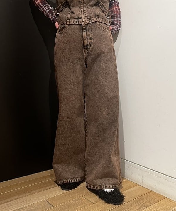 Ito_ririkaさんの「BEAMS WOMEN｜オーバーダイ デニム パンツ」を使ったコーディネート