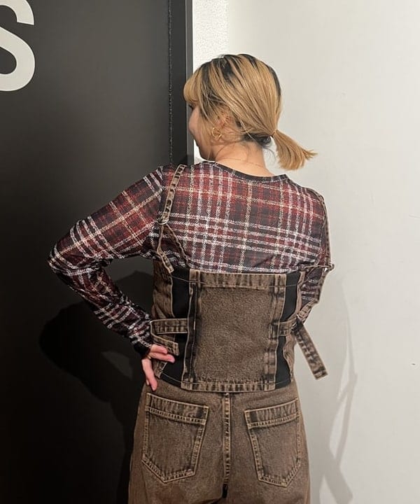 Ito_ririkaさんの「BEAMS WOMEN｜オーバーダイ デニム パンツ」を使ったコーディネート