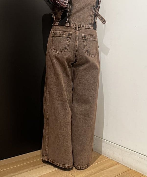 Ito_ririkaさんの「BEAMS WOMEN｜オーバーダイ デニム パンツ」を使ったコーディネート