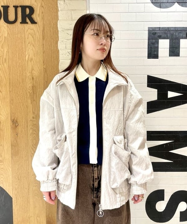 カタヤマ アヤさんの「BEAMS WOMEN｜オーバーダイ デニム パンツ」を使ったコーディネート