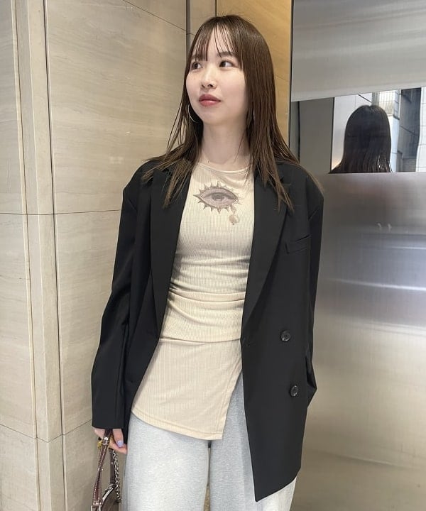 reiさんの「BEAMS WOMEN｜レース アップ ミニ バッグ」を使ったコーディネート