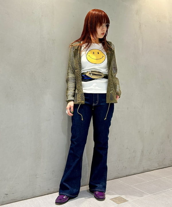 ナツハさんの「BEAMS WOMEN｜フレア デニム パンツ」を使ったコーディネート