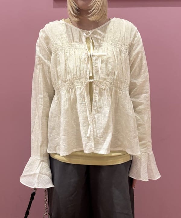 ここあさんの「BEAMS WOMEN｜レース アップ ミニ バッグ」を使ったコーディネート