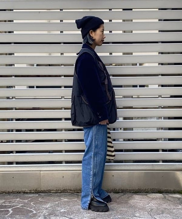 オカモト ミサキさんの「BEAMS WOMEN｜マリン バッグ」を使ったコーディネート