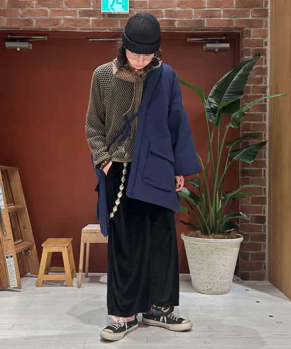 shimaさんの「BEAMS WOMEN｜ビッグ メッシュ フーディー」を使ったコーディネート