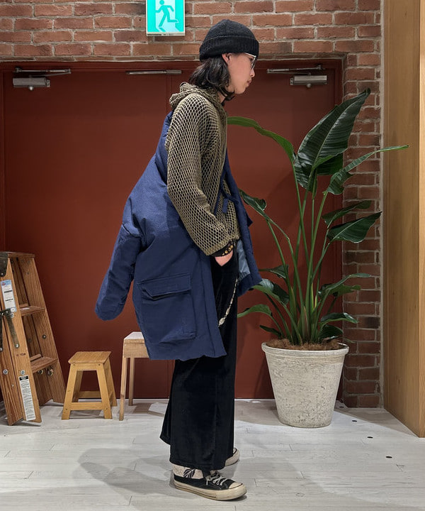 shimaさんの「BEAMS WOMEN｜ビッグ メッシュ フーディー」を使ったコーディネート
