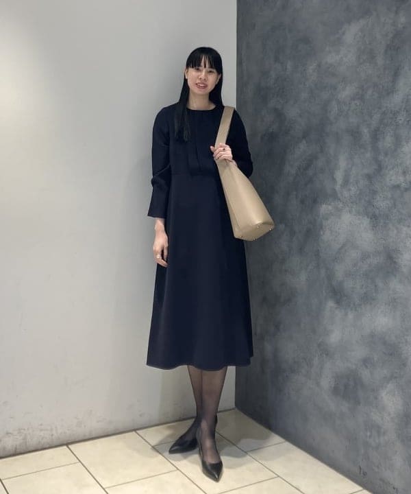 OSUMIさんの「BEAMS WOMEN｜トリアセ フロントタック ワンピース＊」を使ったコーディネート