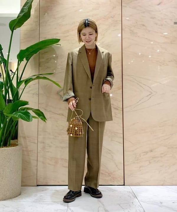 AONO SHIKAMAさんの「BEAMS WOMEN｜AURALEE / BLUEFACED WOOL JACKET」を使ったコーディネート