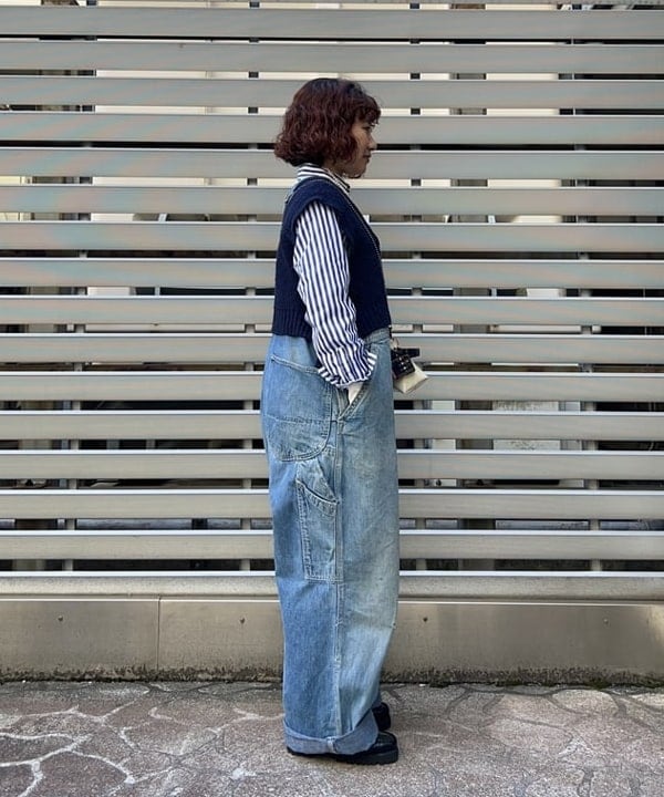 まつむさんの「BEAMS WOMEN｜ショート レッドクロス ベスト」を使ったコーディネート