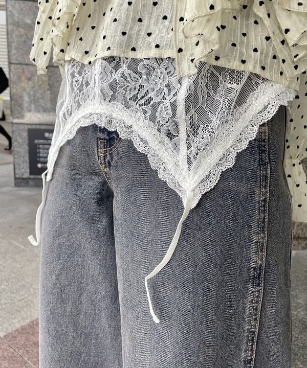 田中 里実さんの「BEAMS WOMEN｜オーバーダイ デニム パンツ」を使ったコーディネート