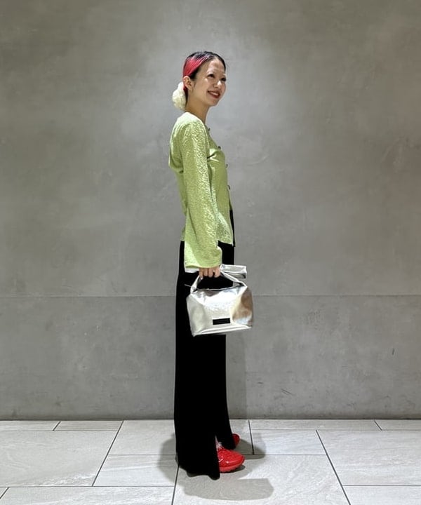 ササキさんの「BEAMS WOMEN｜スリット レース ワイド パンツ」を使ったコーディネート