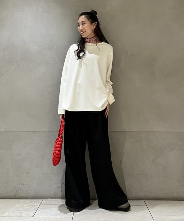 nodokaさんの「BEAMS WOMEN｜ポプリン 2タックパンツ」を使ったコーディネート