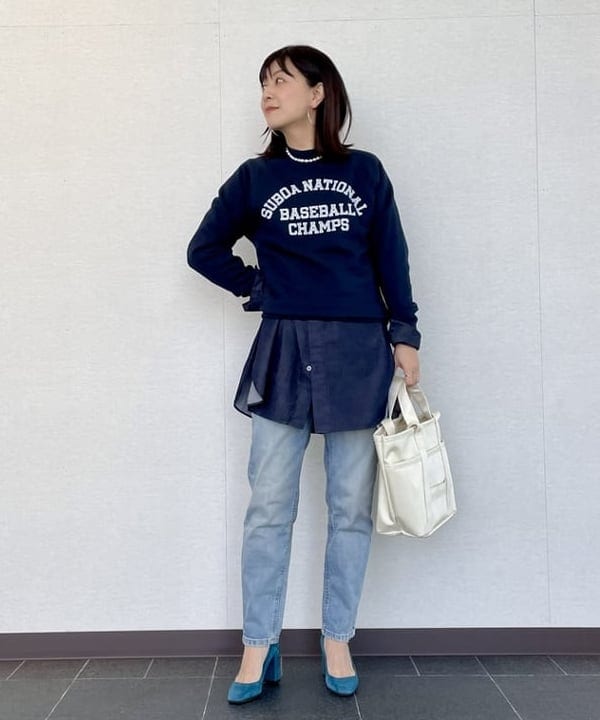 住吉　明佳さんの「BEAMS WOMEN｜Rieuk / パール ネックレス」を使ったコーディネート