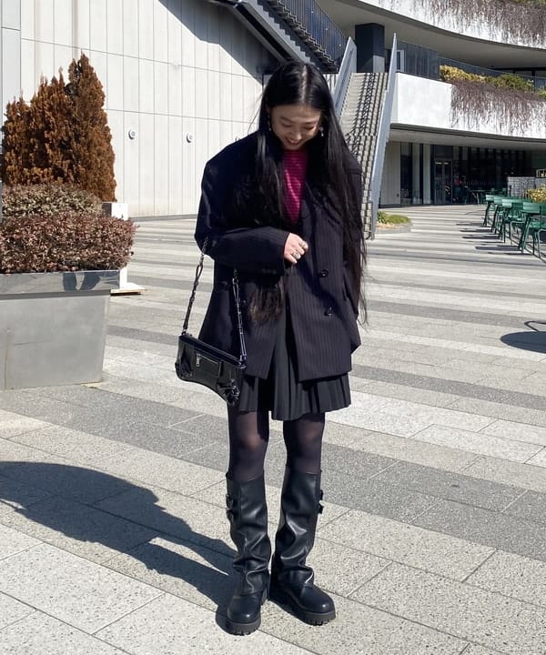 ayaさんの「BEAMS WOMEN｜レース アップ ミニ バッグ」を使ったコーディネート