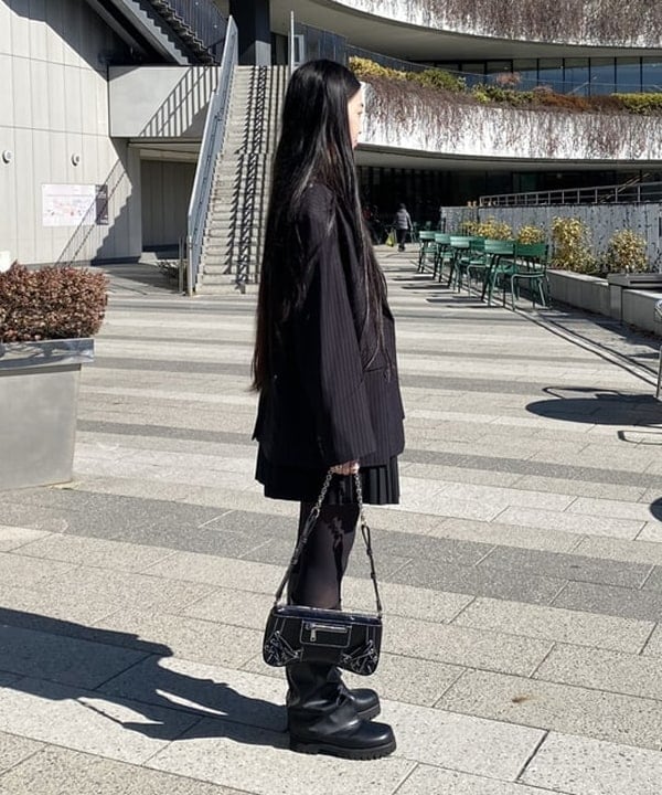 ayaさんの「BEAMS WOMEN｜レース アップ ミニ バッグ」を使ったコーディネート