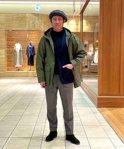 BEAMS F（ビームスF）ウール フラノ 1プリーツ スラックス